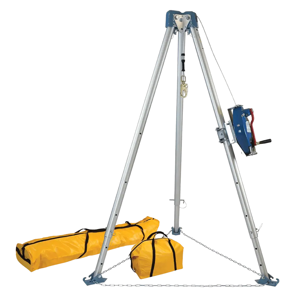 FallTech - 11' Tripod Kit with 7281 3-Way SRL-R and Storage Bags #7500