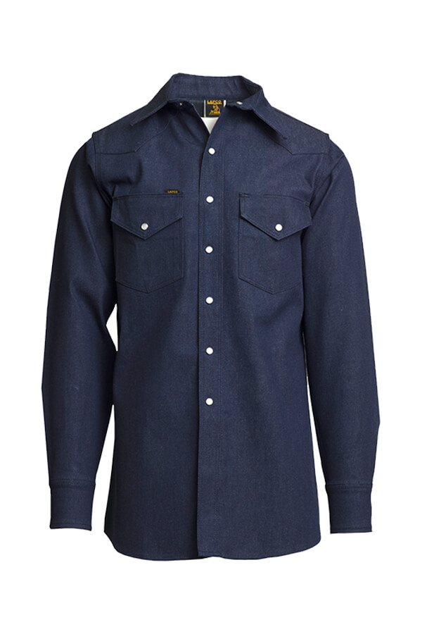 10oz. 100% Cotton HEAVY-DUTY NON-FR WELDER'S SHIRT - DS
