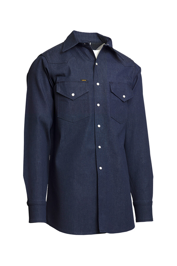 10oz. 100% Cotton HEAVY-DUTY NON-FR WELDER'S SHIRT - DS