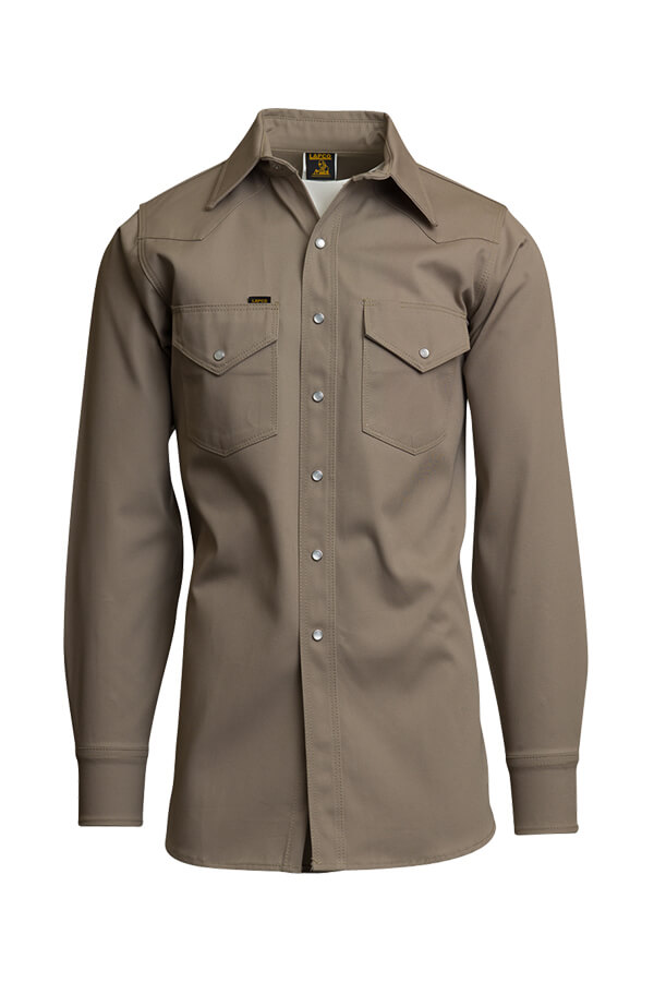 10oz. 100% Cotton HEAVY-DUTY NON-FR WELDER'S SHIRT - LS