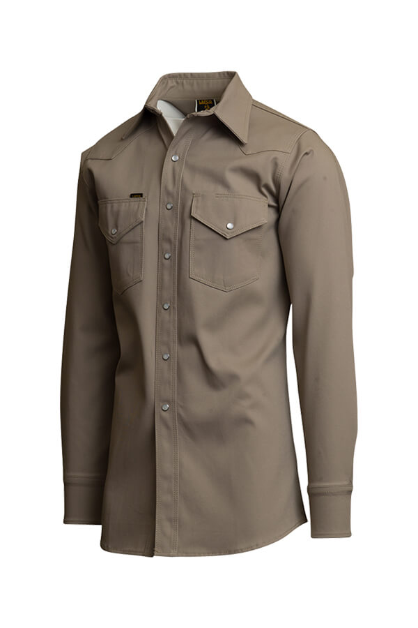 10oz. 100% Cotton HEAVY-DUTY NON-FR WELDER'S SHIRT - LS