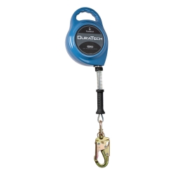 20 Galv Cable SRD DuraTech w/Steel Load-indicating Swivel Carabiner 