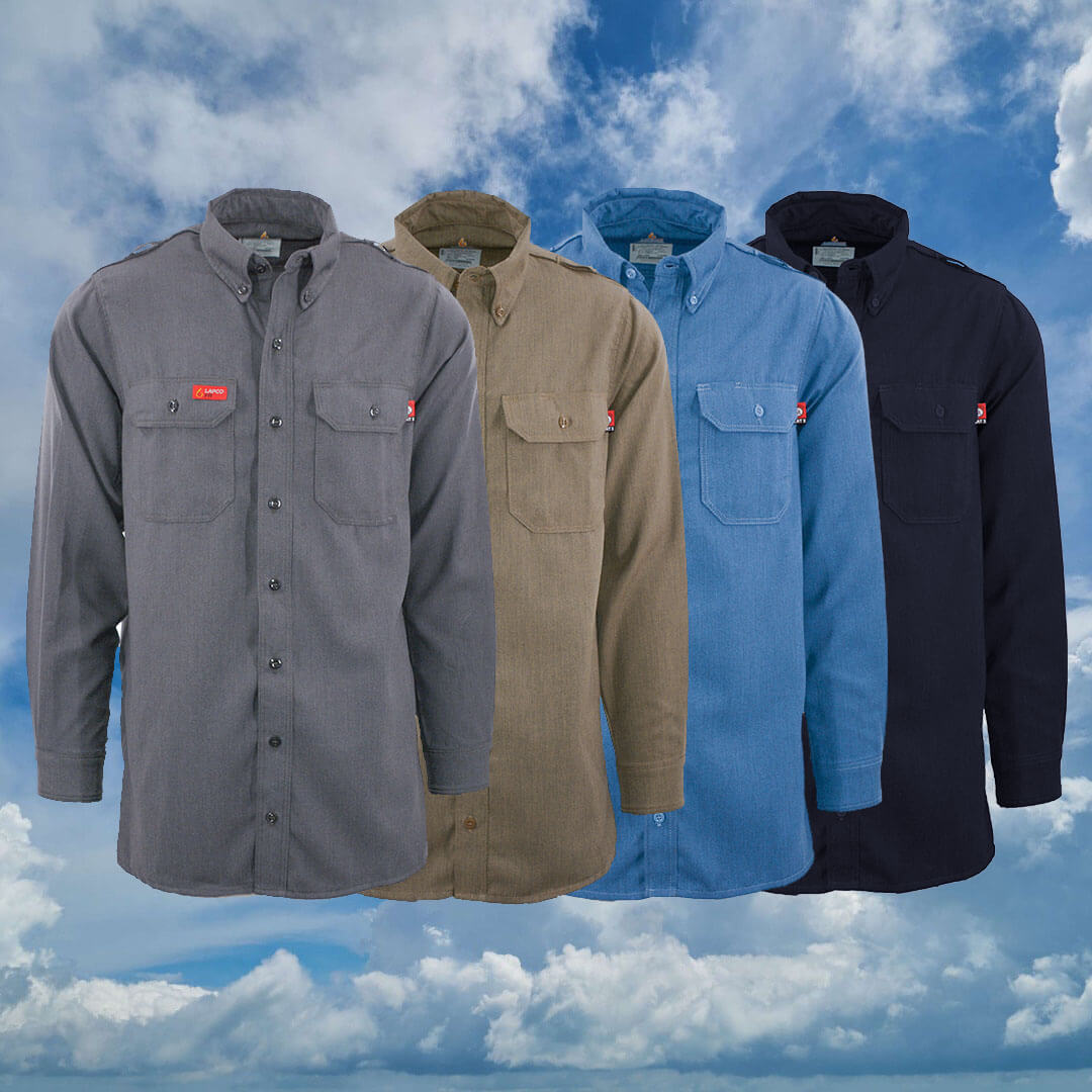 5oz.  47% Tencel 38% Modacrylic 15% Aramid FR DH AIR UNIFORM SHIRT - DHS5