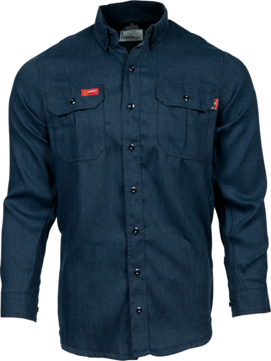 5oz.  51% Lyocell 39% Modacrylic 10% AramidFR Modern Uniform Shirt made with Tecasafe One &reg; (Inherent) - TCS5