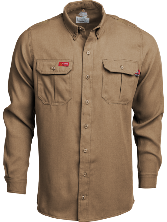 5oz.  51% Lyocell 39% Modacrylic 10% AramidFR Modern Uniform Shirt made with Tecasafe One &reg; (Inherent) - TCS5