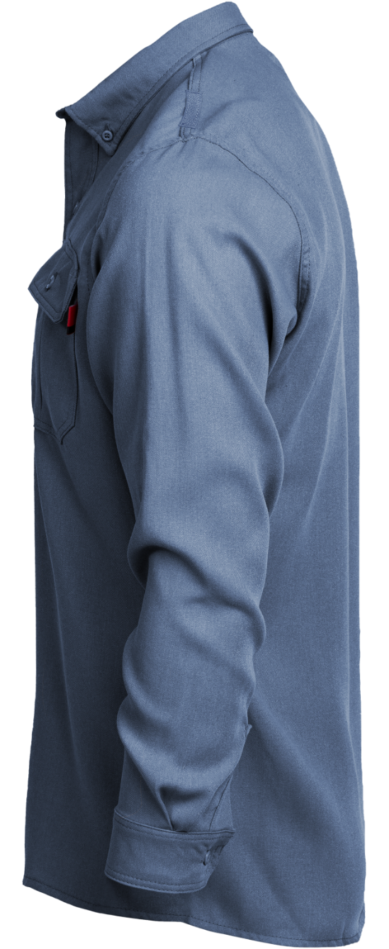 5oz.  51% Lyocell 39% Modacrylic 10% AramidFR Modern Uniform Shirt made with Tecasafe One &reg; (Inherent) - TCS5