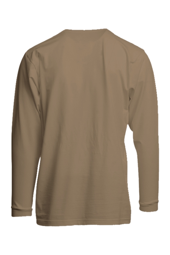 6.3oz. 93% Cotton/ 7% Spandex Knit FR POCKET TEE - FRT-USHLSP6