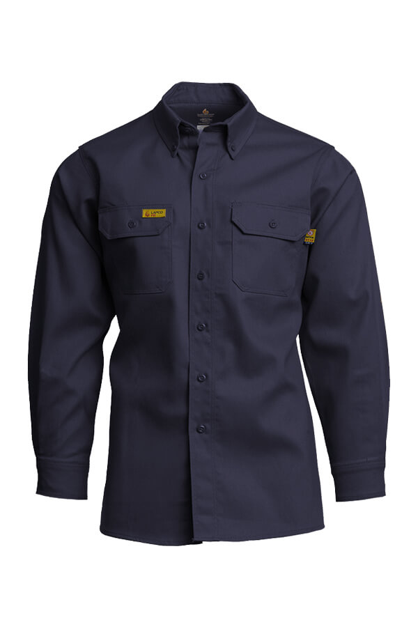 6oz. 88% Cotton 12% Nylon Blend Twill with Moisture Management Finish FR UNIFORM SHIRT - GOS6