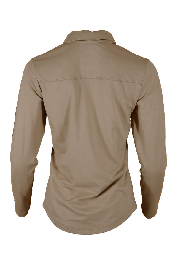 6oz. 93/7 Cotton Spandex Blend Knit Ladies FR Polo Shirt - L-SPFR6