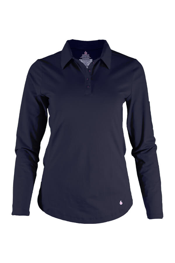 6oz. 93/7 Cotton Spandex Blend Knit Ladies FR Polo Shirt - L-SPFR6