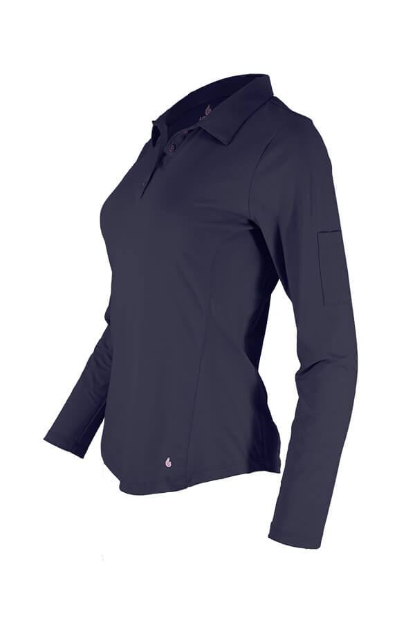 6oz. 93/7 Cotton Spandex Blend Knit Ladies FR Polo Shirt - L-SPFR6