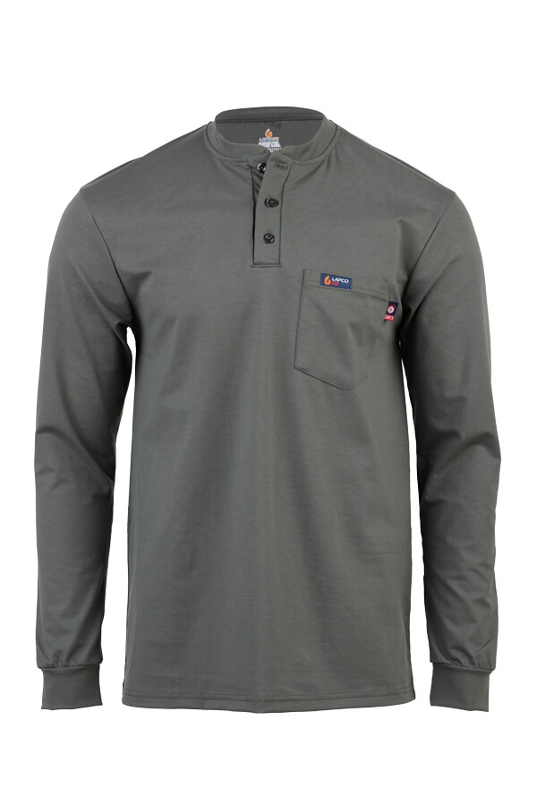 6oz 93% Cotton/7% Spandex Henley - FRT-HJE 6