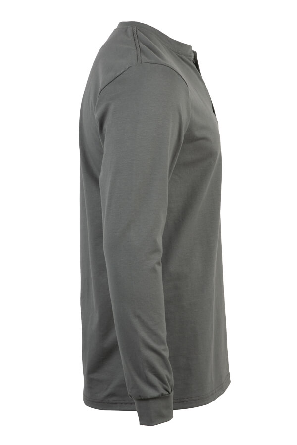 6oz 93% Cotton/7% Spandex Henley - FRT-HJE 6