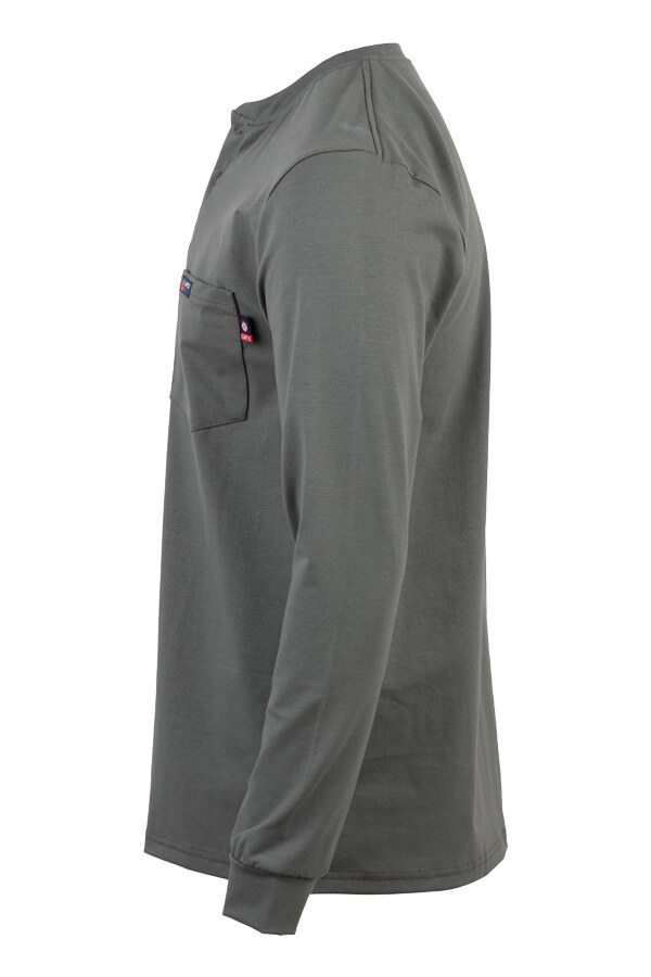 6oz 93% Cotton/7% Spandex Henley - FRT-HJE 6