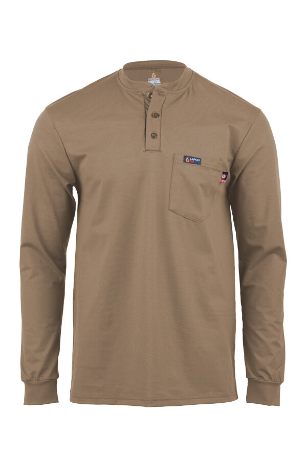 6oz 93% Cotton/7% Spandex Henley - FRT-HJE 6