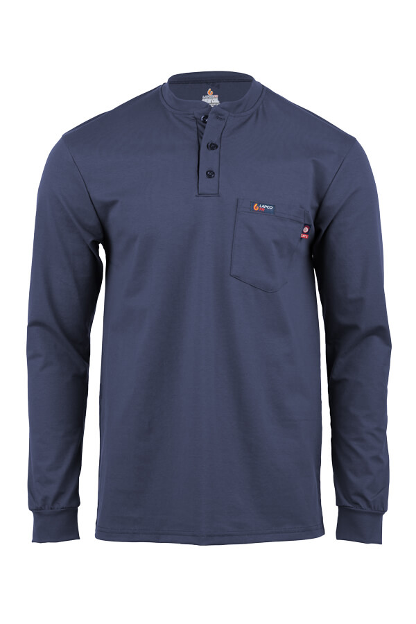 6oz 93% Cotton/7% Spandex Henley - FRT-HJE 6