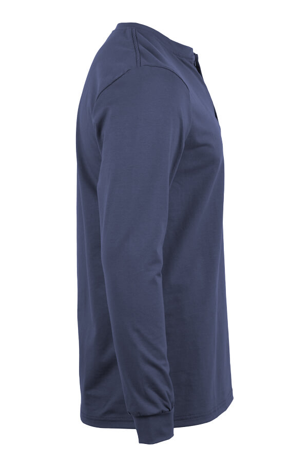 6oz 93% Cotton/7% Spandex Henley - FRT-HJE 6