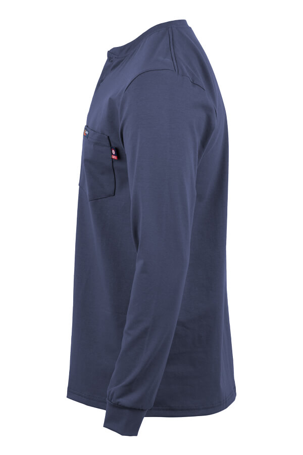 6oz 93% Cotton/7% Spandex Henley - FRT-HJE 6