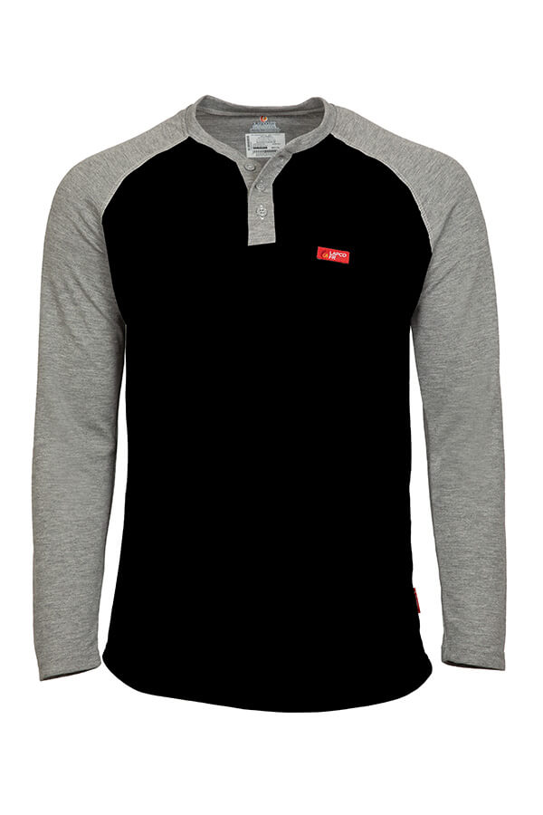 6oz FR Raglan Henley T-Shirt - FRT-RHP
