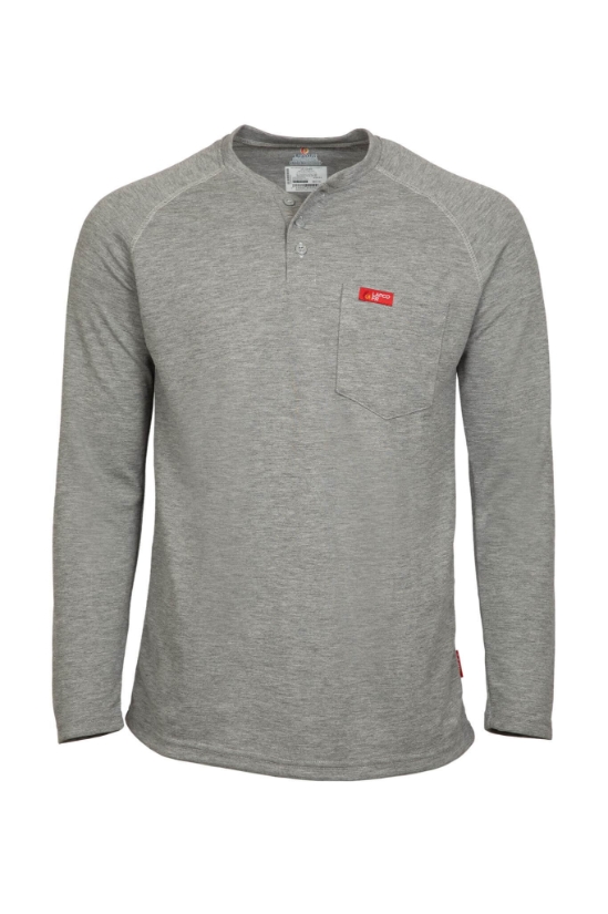 6oz FR Raglan Henley T-Shirt - FRT-RHP