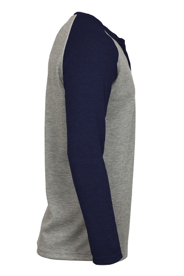 6oz FR Raglan Henley T-Shirt - FRT-RHP