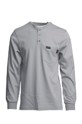 7oz. 100% Cotton Jersey Knit FR HENLEY TEE 