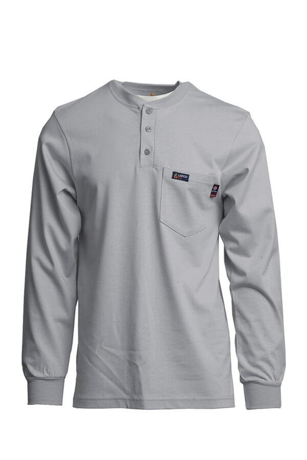 7oz. 100% Cotton Jersey Knit FR HENLEY TEE - FRT-HJE