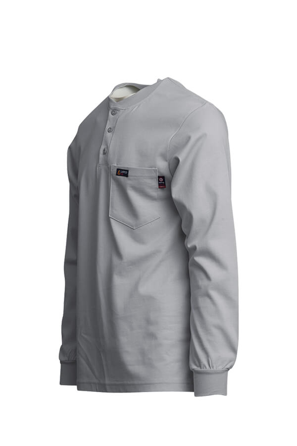 7oz. 100% Cotton Jersey Knit FR HENLEY TEE - FRT-HJE
