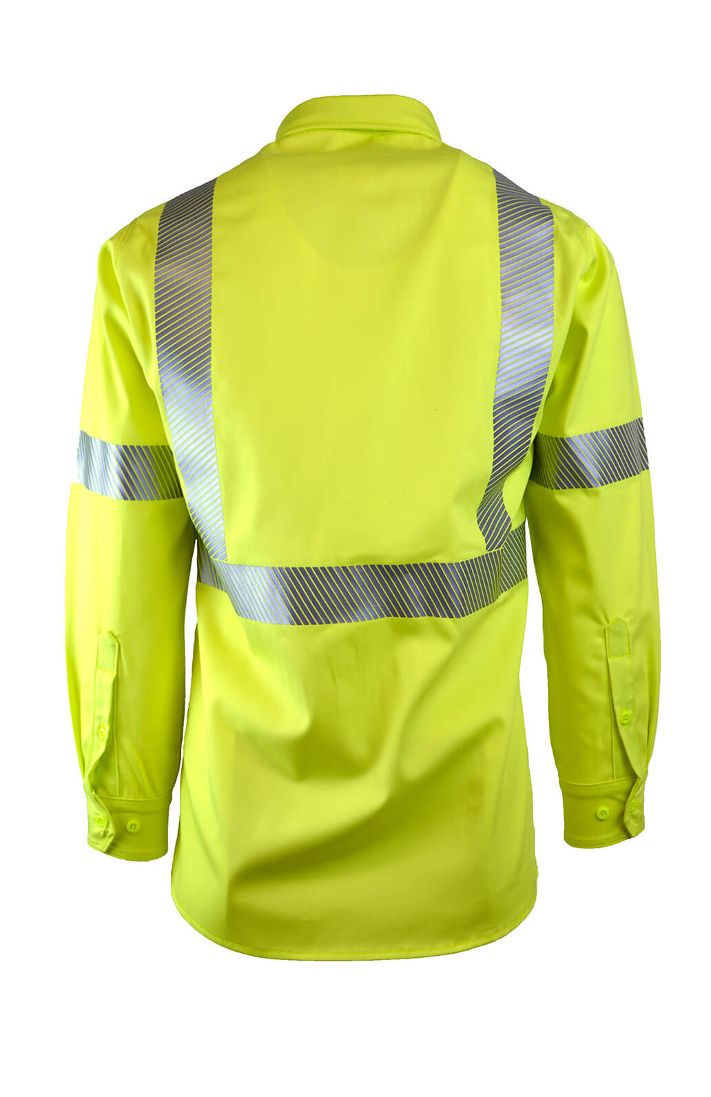 7oz. 100% Cotton Twill FR HI-VIZ CLASS 2 UNIFORM SHIRT - IHV7C2