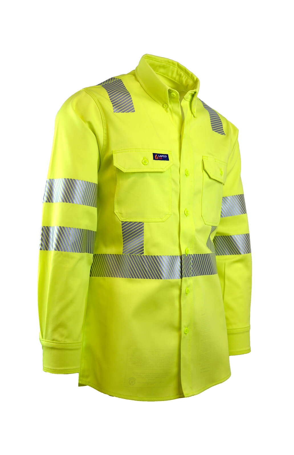 7oz. 100% Cotton Twill FR HI-VIZ CLASS 3 UNIFORM SHIRT - IHV7C3