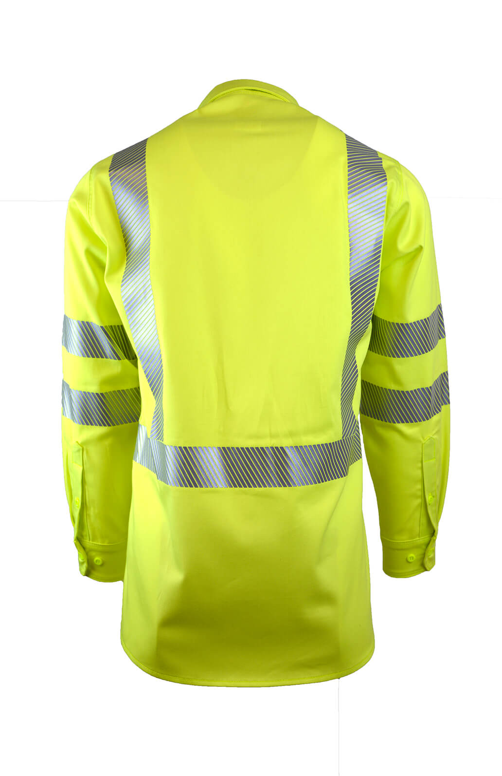 7oz. 100% Cotton Twill FR HI-VIZ CLASS 3 UNIFORM SHIRT - IHV7C3