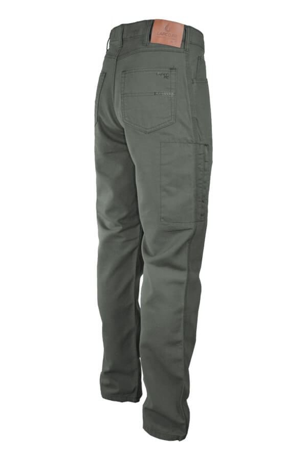 8.5oz. 88% Cotton/12% Nylon FR BASKET WEAVE CANVAS PANTS - P-BWCJ85