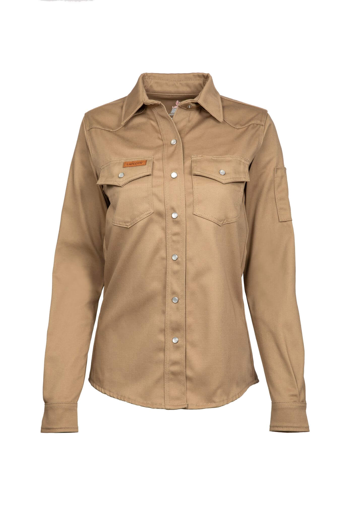 9oz. FR KHAKI 100% Cotton Twill FR WELDING SHIRT - L-WSFR9