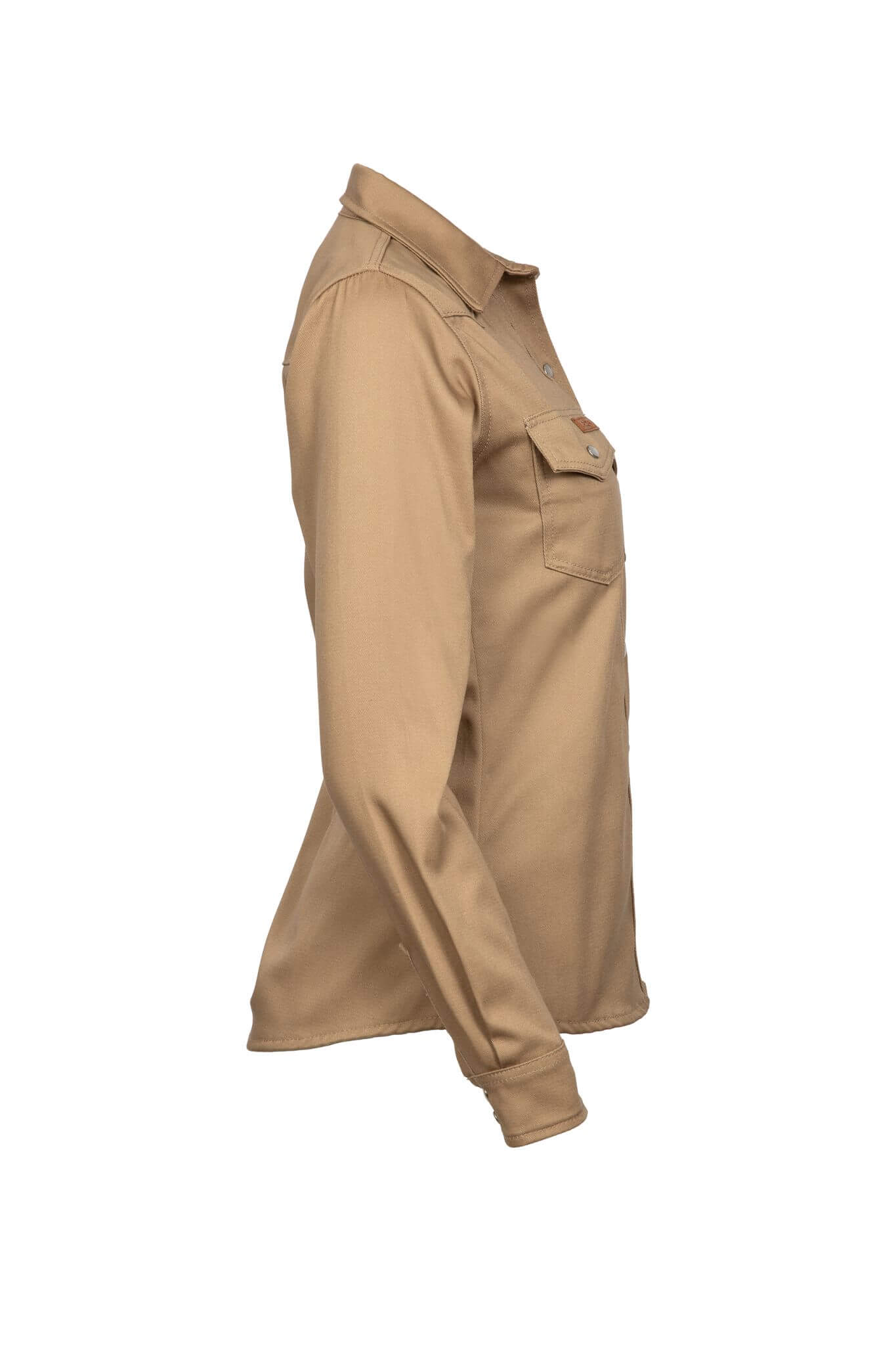 9oz. FR KHAKI 100% Cotton Twill FR WELDING SHIRT - L-WSFR9