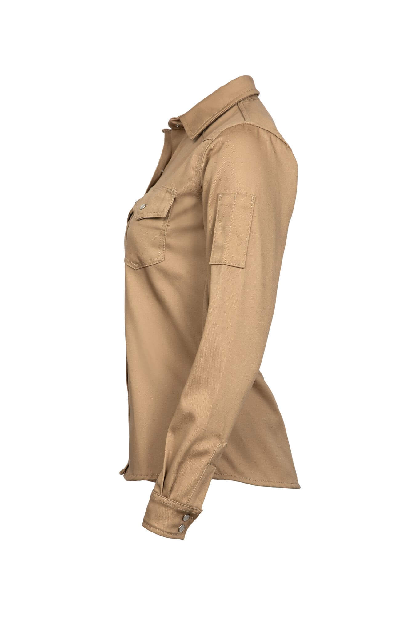 9oz. FR KHAKI 100% Cotton Twill FR WELDING SHIRT - L-WSFR9