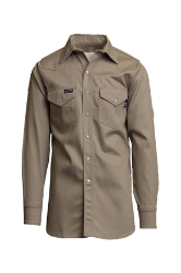 9oz. NAVY 100% Cotton Twill FR WELDING SHIRT10oz. KHAKI 100% Cotton Twill FR WELDING SHIRT 