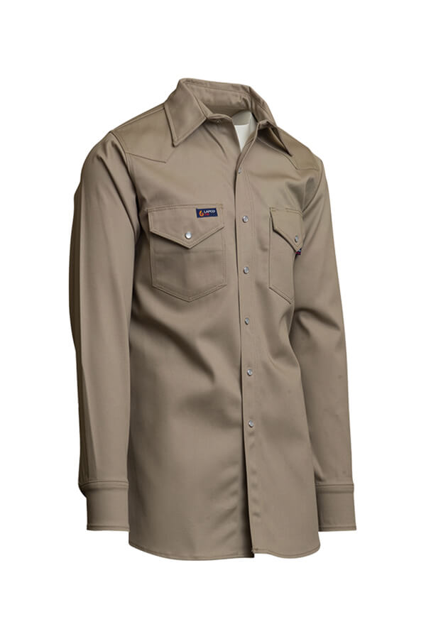 9oz. NAVY 100% Cotton Twill FR WELDING SHIRT10oz. KHAKI 100% Cotton Twill FR WELDING SHIRT - INXXWS