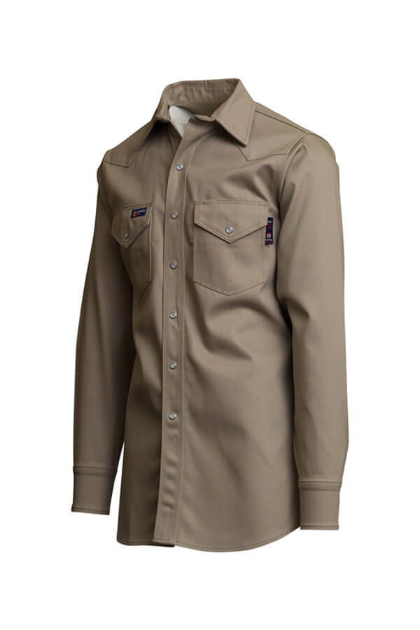 9oz. NAVY 100% Cotton Twill FR WELDING SHIRT10oz. KHAKI 100% Cotton Twill FR WELDING SHIRT - INXXWS
