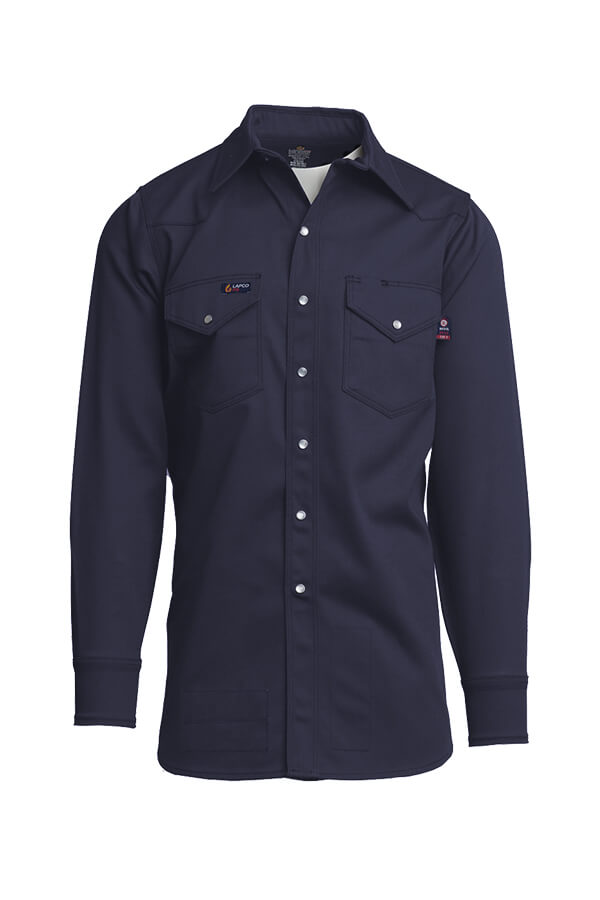 9oz. NAVY 100% Cotton Twill FR WELDING SHIRT10oz. KHAKI 100% Cotton Twill FR WELDING SHIRT - INXXWS