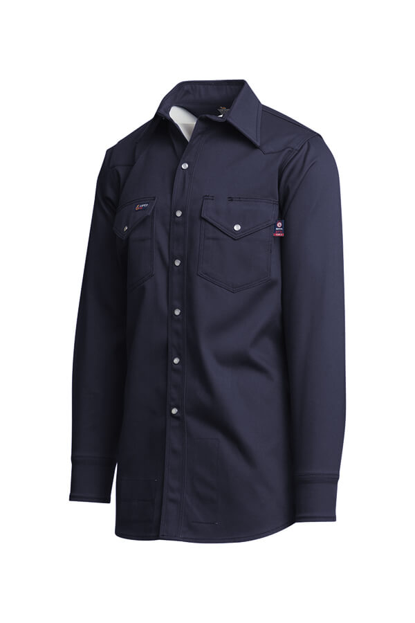 9oz. NAVY 100% Cotton Twill FR WELDING SHIRT10oz. KHAKI 100% Cotton Twill FR WELDING SHIRT - INXXWS