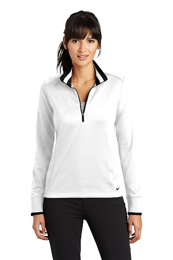 Nike Ladies Dri-FIT 1/2-Zip Cover-Up, with VoltaGrid logo - SM-578674