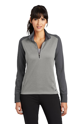 Nike Ladies Dri-FIT 1/2-Zip Cover-Up, with VoltaGrid logo - SM-578674