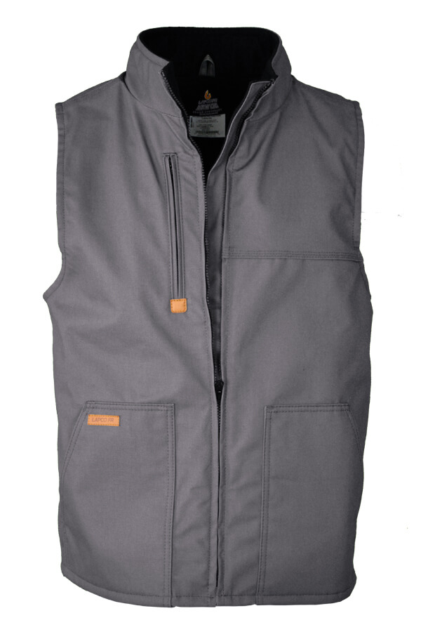 FR INSULATED VEST 8.5oz. 100% Cotton PU Laminate Duck/ Lining: 12.5oz. Fleece 95%Cotton 5%Spandex Blend FR INSULATED VEST - V-FRWS9