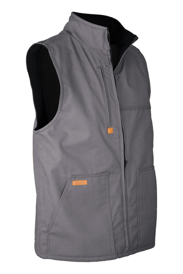 FR INSULATED VEST 8.5oz. 100% Cotton PU Laminate Duck/ Lining: 12.5oz. Fleece 95%Cotton 5%Spandex Blend FR INSULATED VEST - V-FRWS9