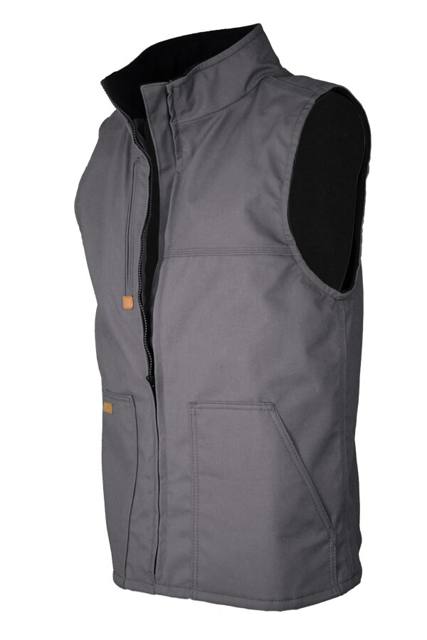 FR INSULATED VEST 8.5oz. 100% Cotton PU Laminate Duck/ Lining: 12.5oz. Fleece 95%Cotton 5%Spandex Blend FR INSULATED VEST - V-FRWS9