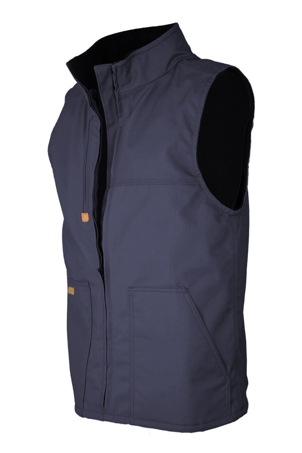 FR INSULATED VEST 8.5oz. 100% Cotton PU Laminate Duck/ Lining: 12.5oz. Fleece 95%Cotton 5%Spandex Blend FR INSULATED VEST - V-FRWS9