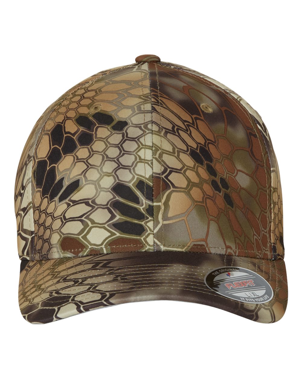 Flexfit Cotton Blend Cap with Off-Set VoltaGrid Wave, Company Name on Back - SS-26095