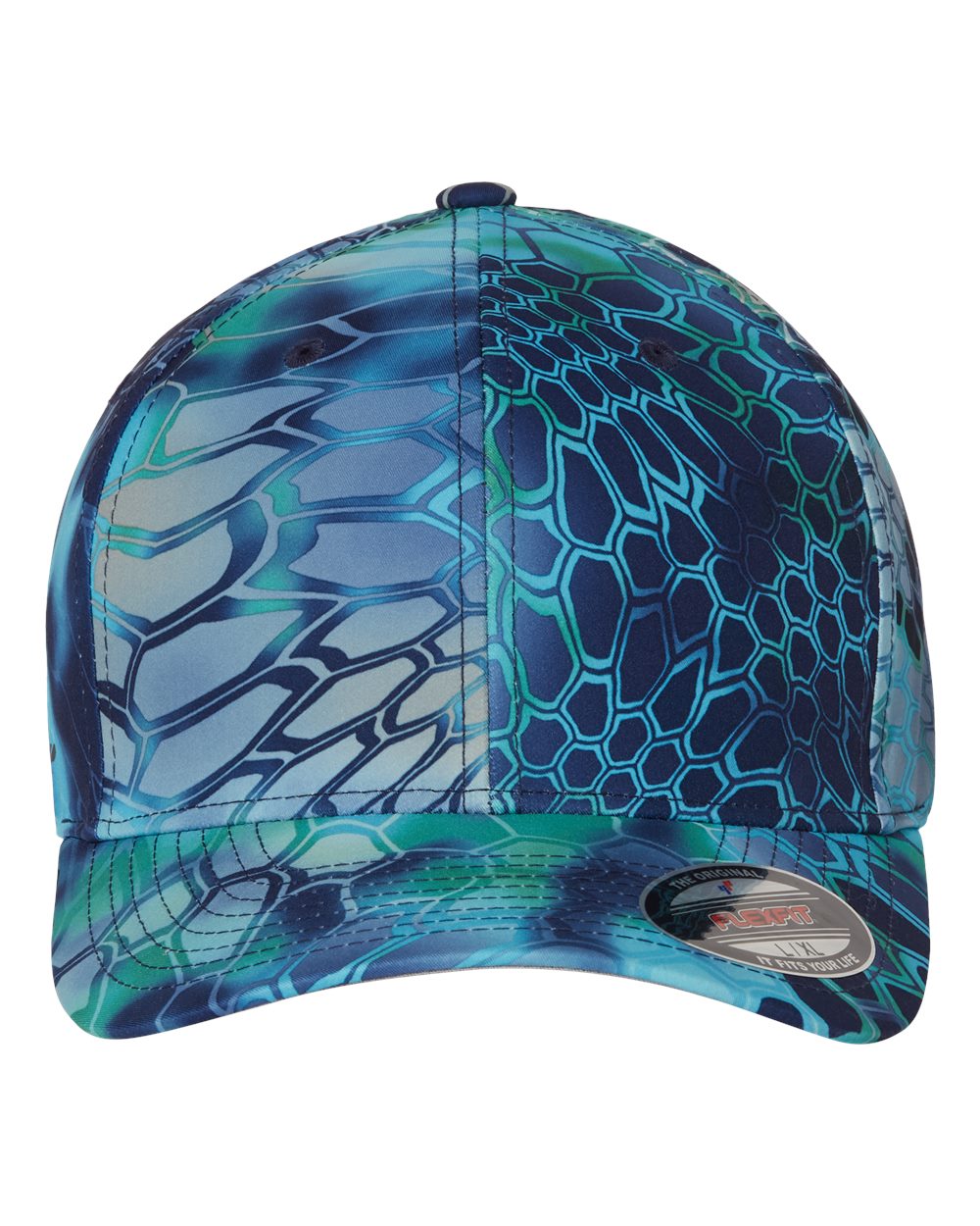 Flexfit Cotton Blend Cap with Off-Set VoltaGrid Wave, Company Name on Back - SS-26095