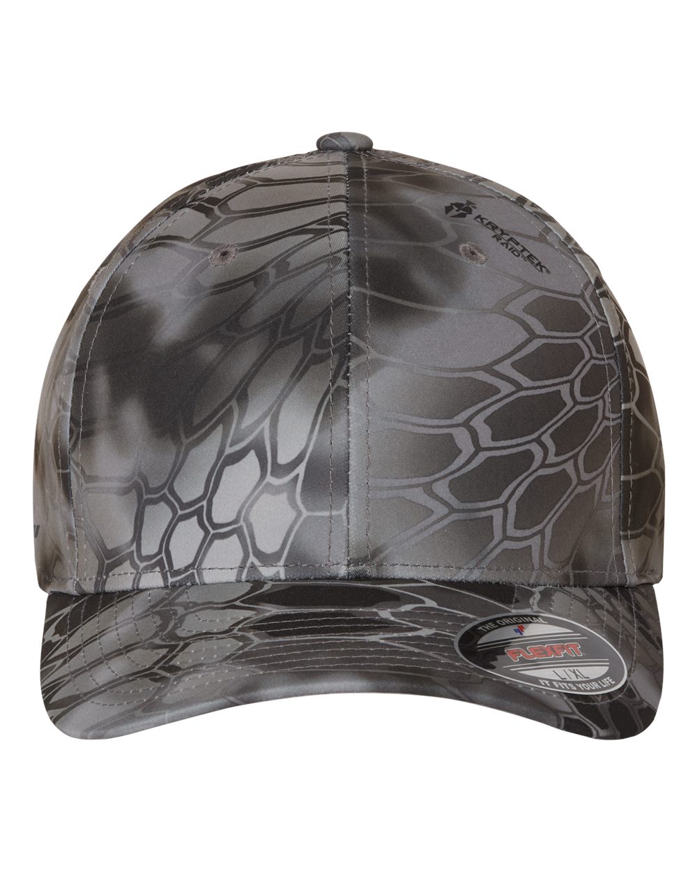 Flexfit Cotton Blend Cap with Off-Set VoltaGrid Wave, Company Name on Back - SS-26095