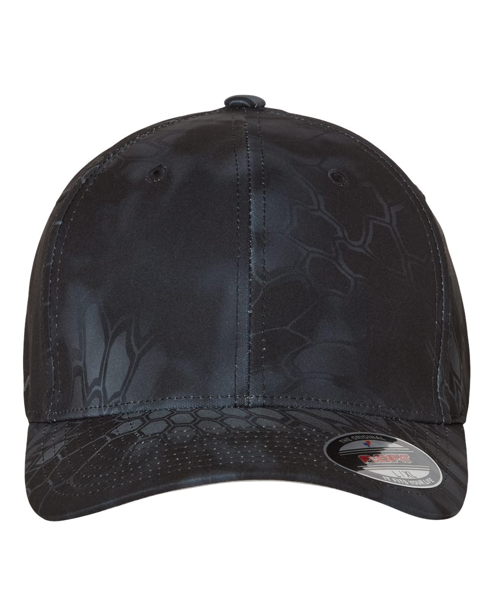 Flexfit Cotton Blend Cap with Off-Set VoltaGrid Wave, Company Name on Back - SS-26095